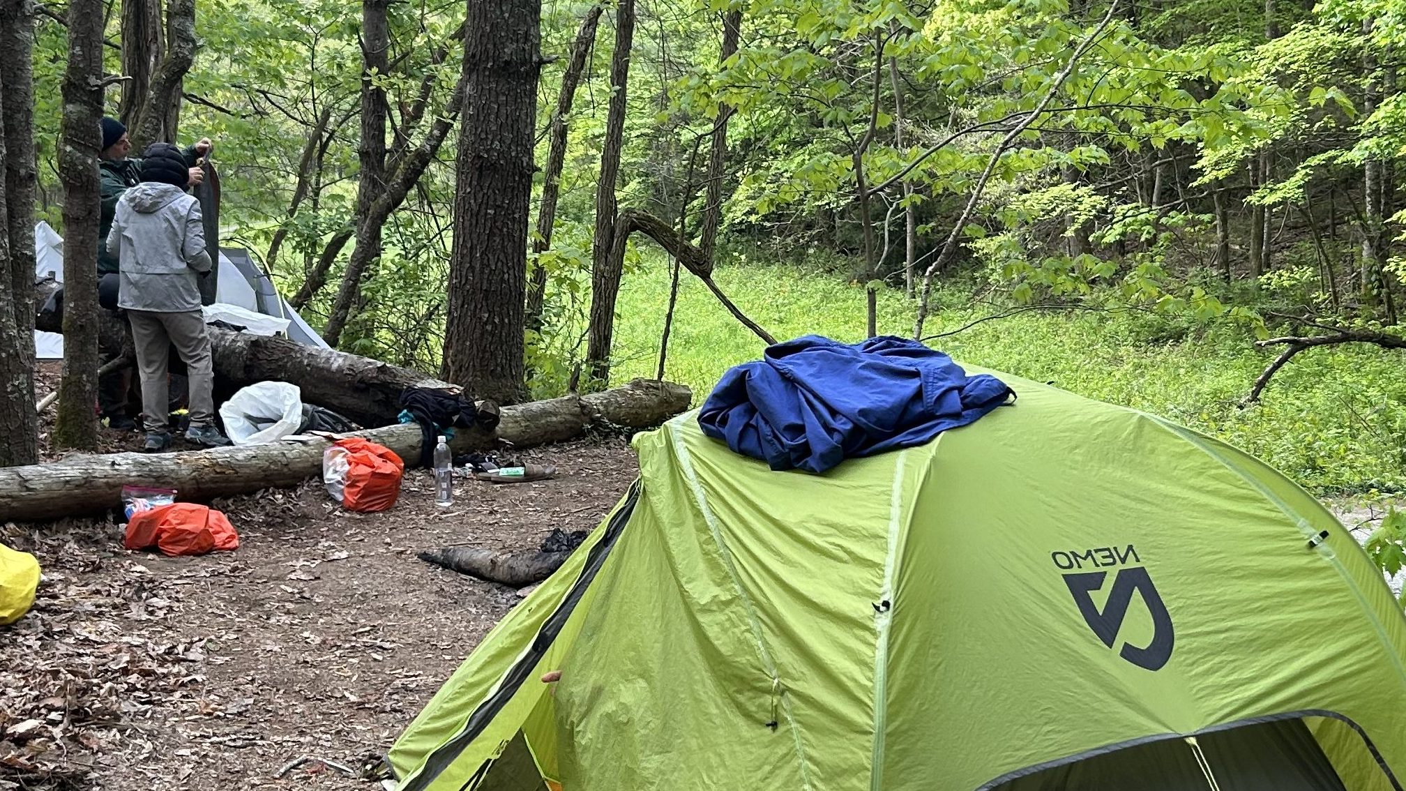 A campsite on the Appalachian Trail